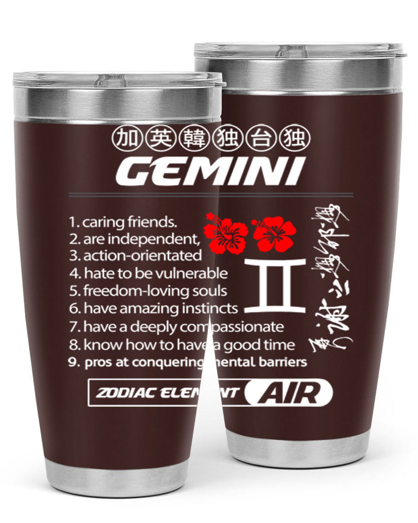 gemini 242#- zodiac- Tumbler