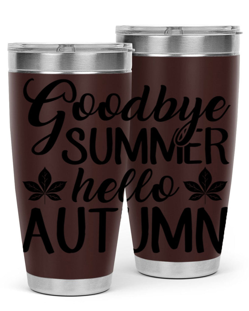 goodbye summer hello autumn 213#- fall- Tumbler