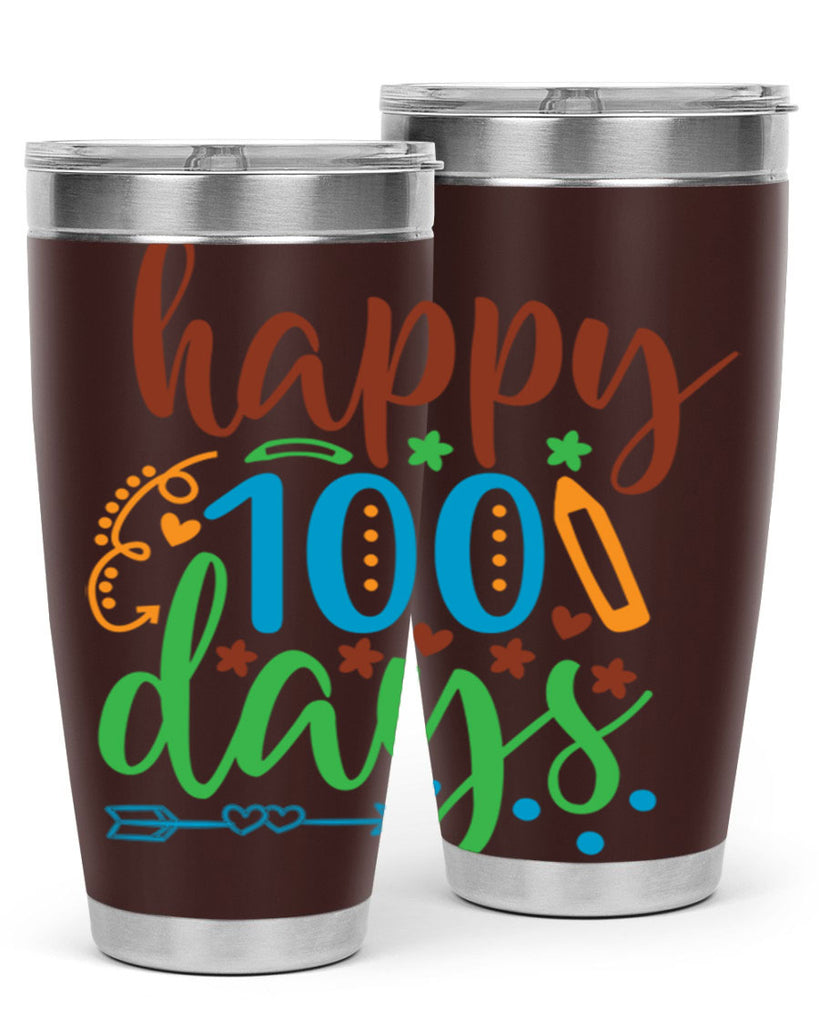 happy 100 days 10#- 100 days of school- Tumbler