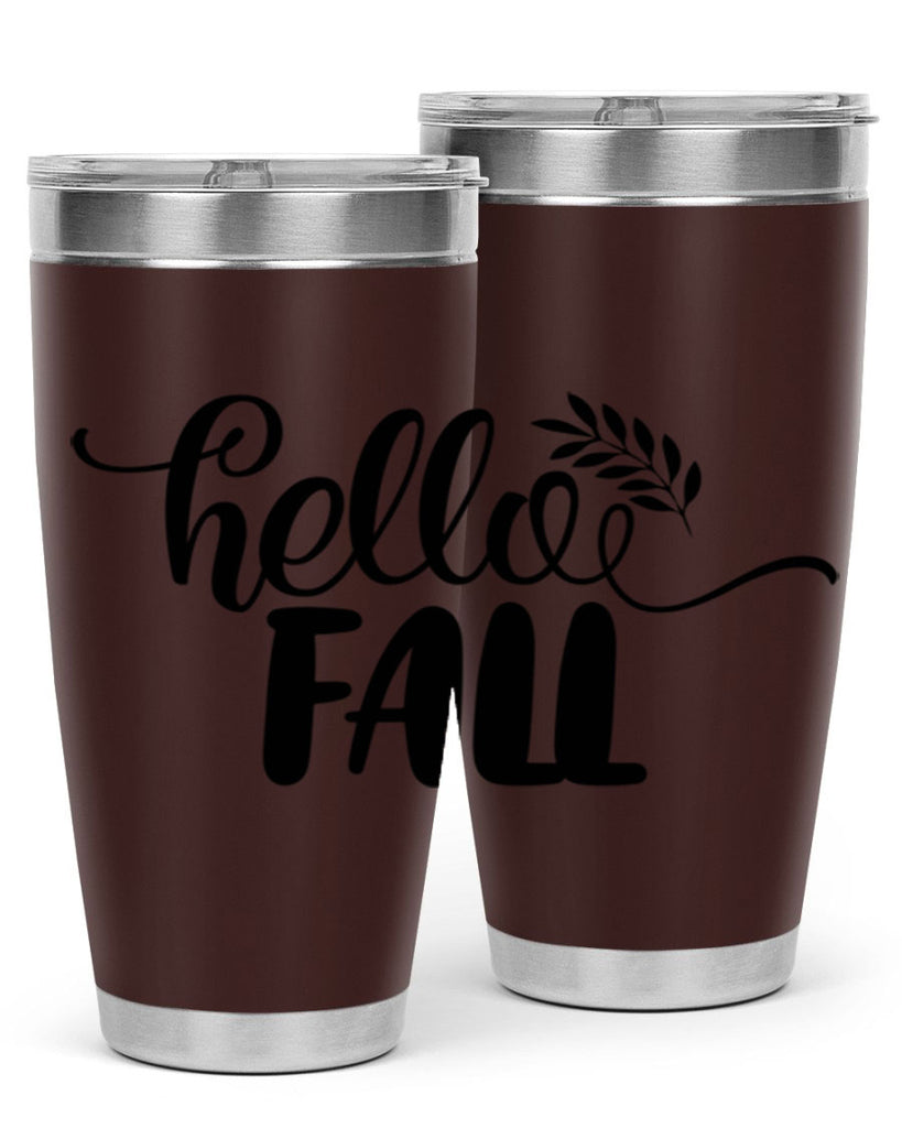 hello fall 54#- thanksgiving- Tumbler