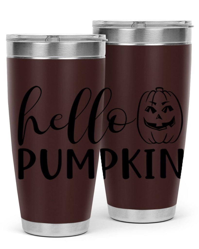 hello pumpkin 287#- fall- Tumbler