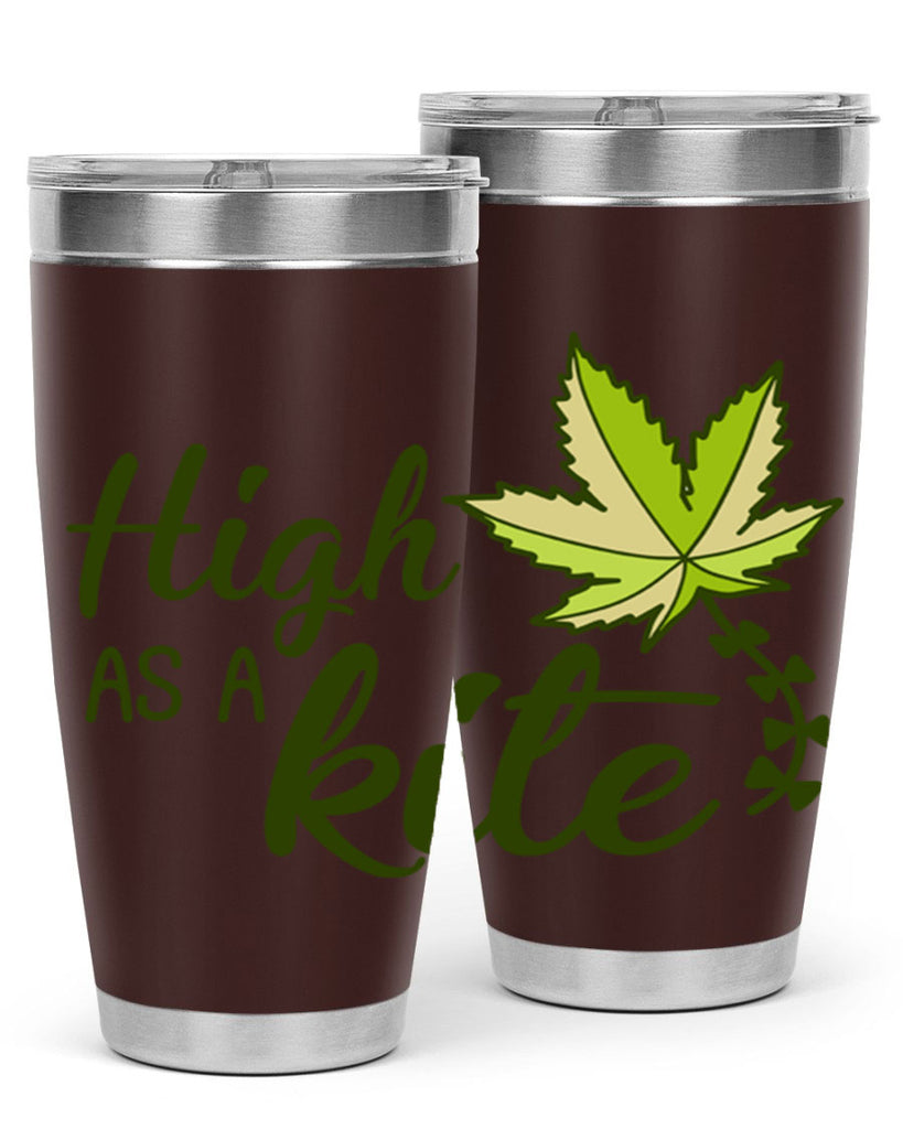 high as a kite 112#- marijuana- Tumbler