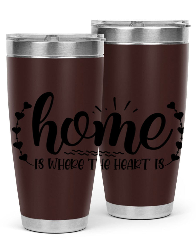 home is where the heart is 38#- home- Tumbler