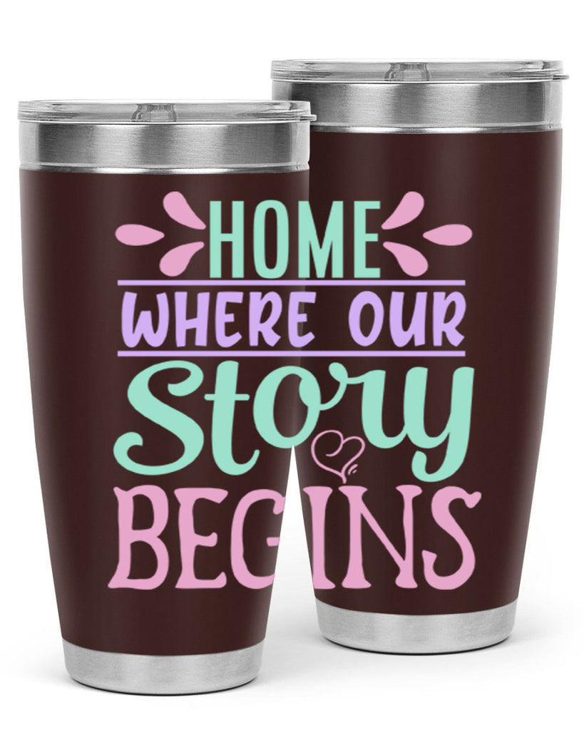 home where our story begins 23#- home- Tumbler