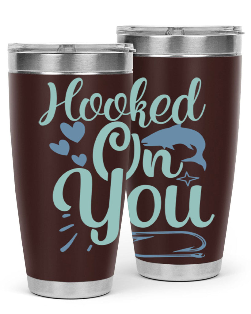 hooked on you 215#- fishing- Tumbler