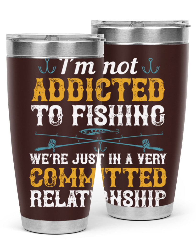 i’m not addicted to fishing 75#- fishing- Tumbler