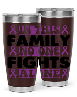 in this family no one fights alone 188#- alzheimers- Tumbler