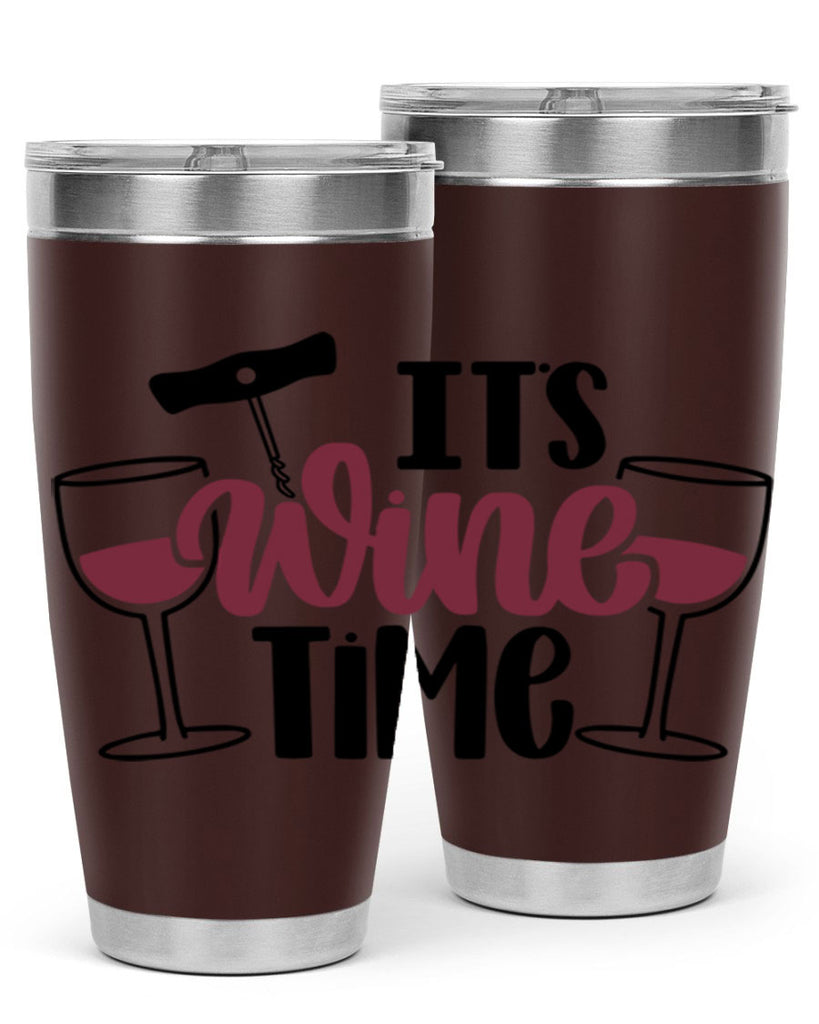 its wine time 46#- wine- Tumbler