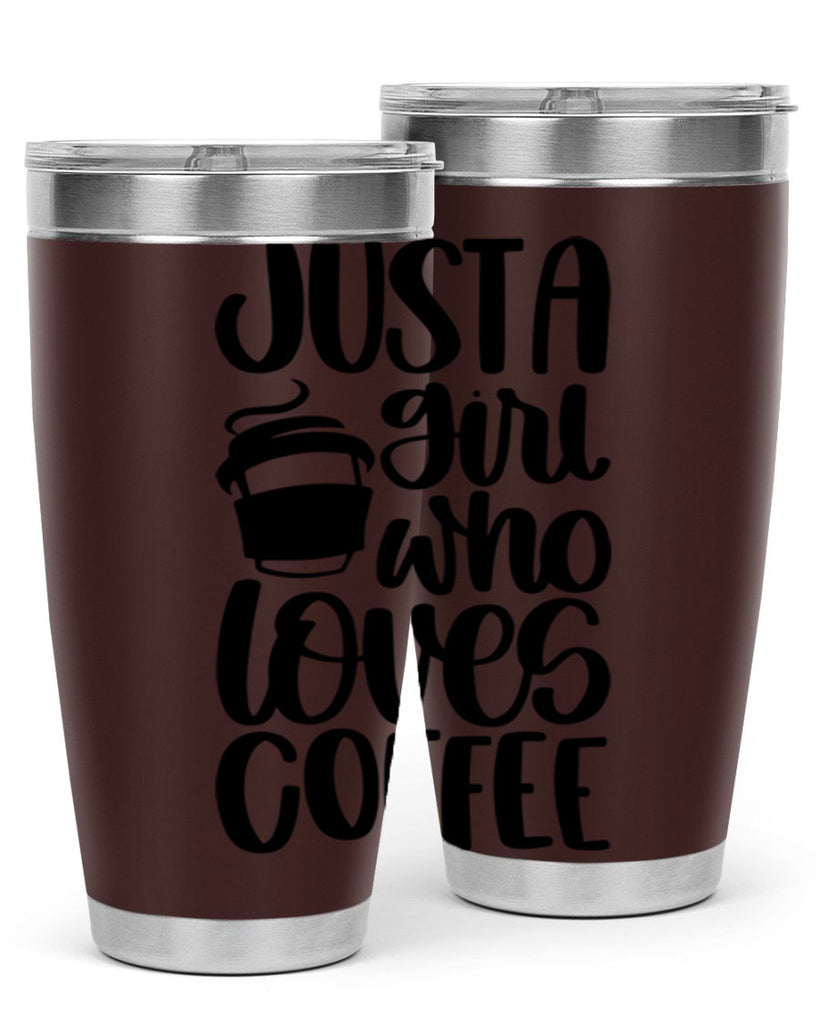 just a girl who loves coffee 86#- coffee- Tumbler