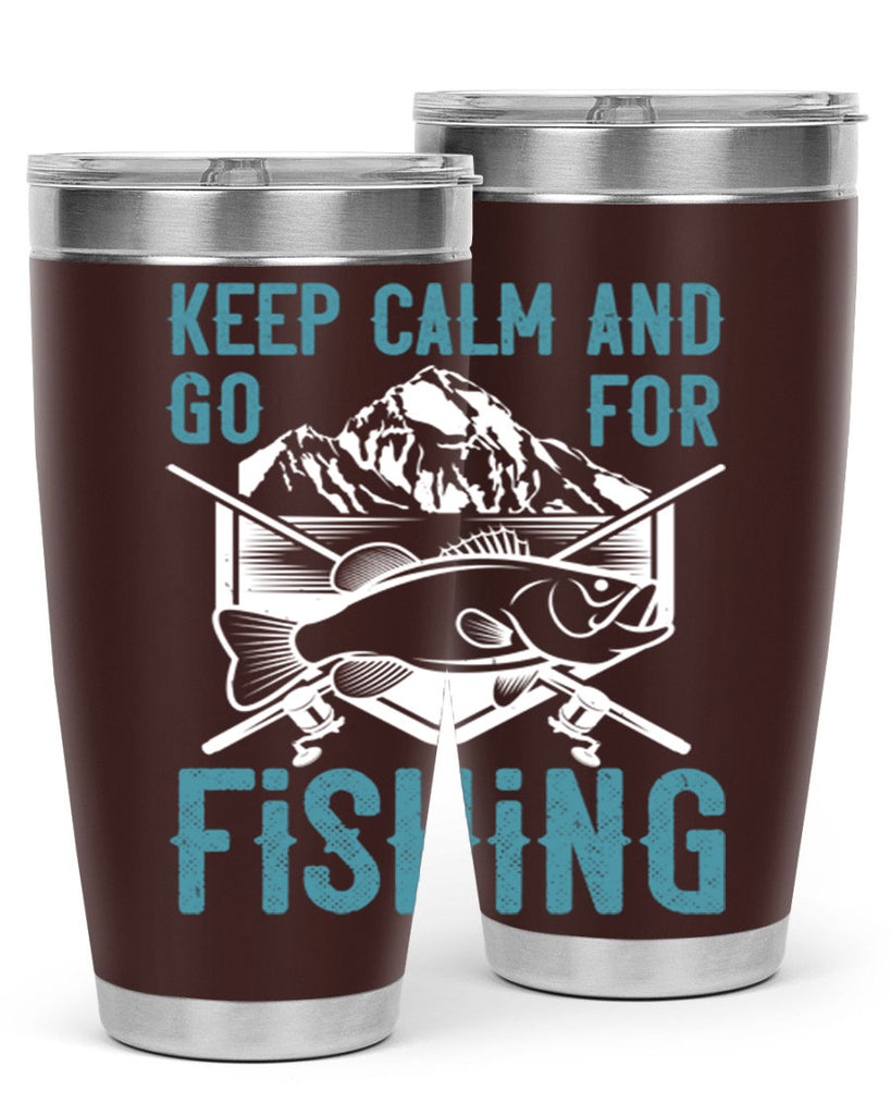 keep calm and go for fishing 247#- fishing- Tumbler