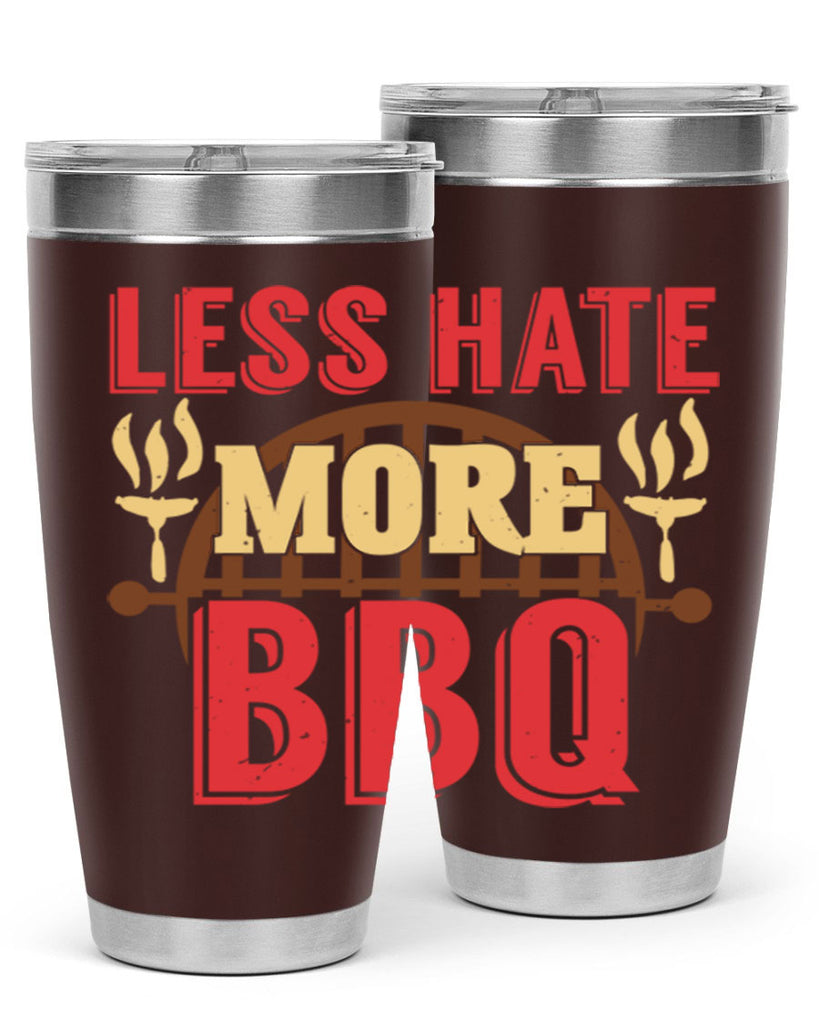 less hate more bbq 26#- bbq- Tumbler