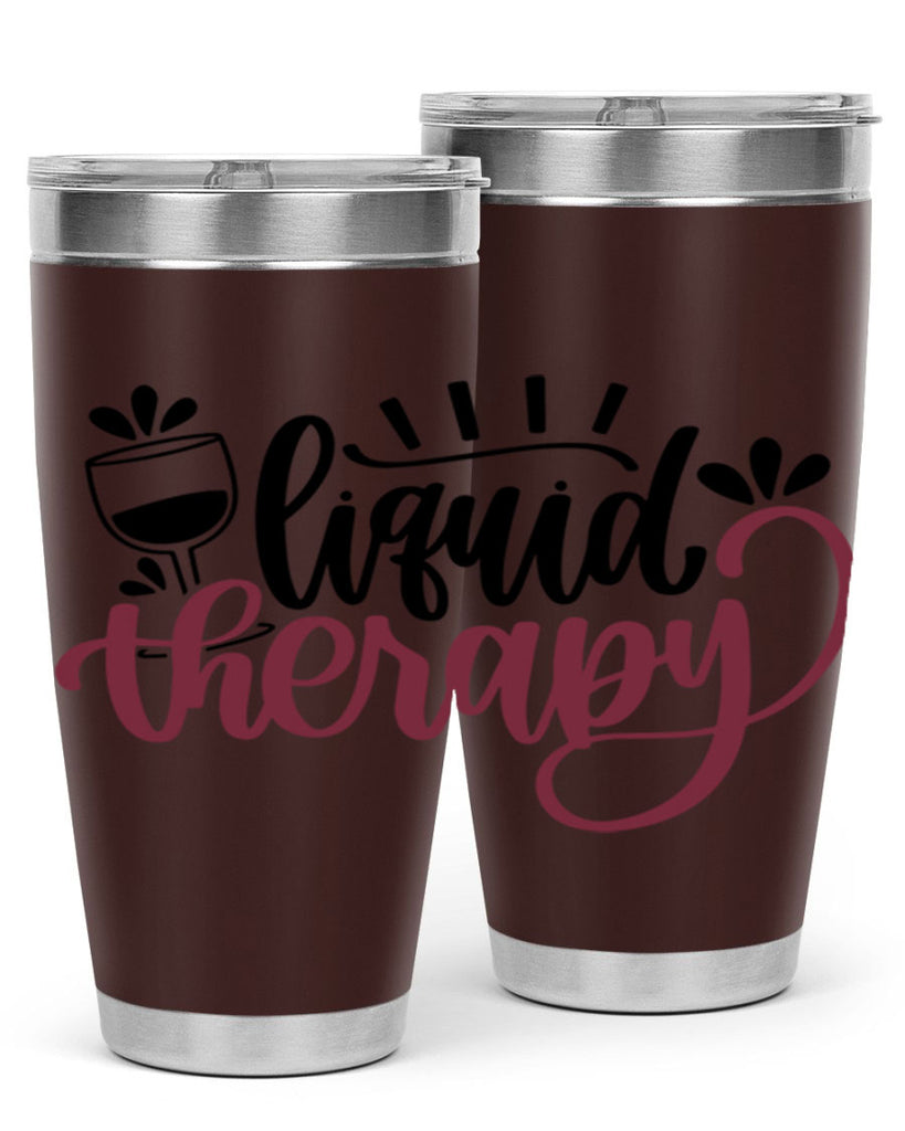 liquid therapy 44#- wine- Tumbler