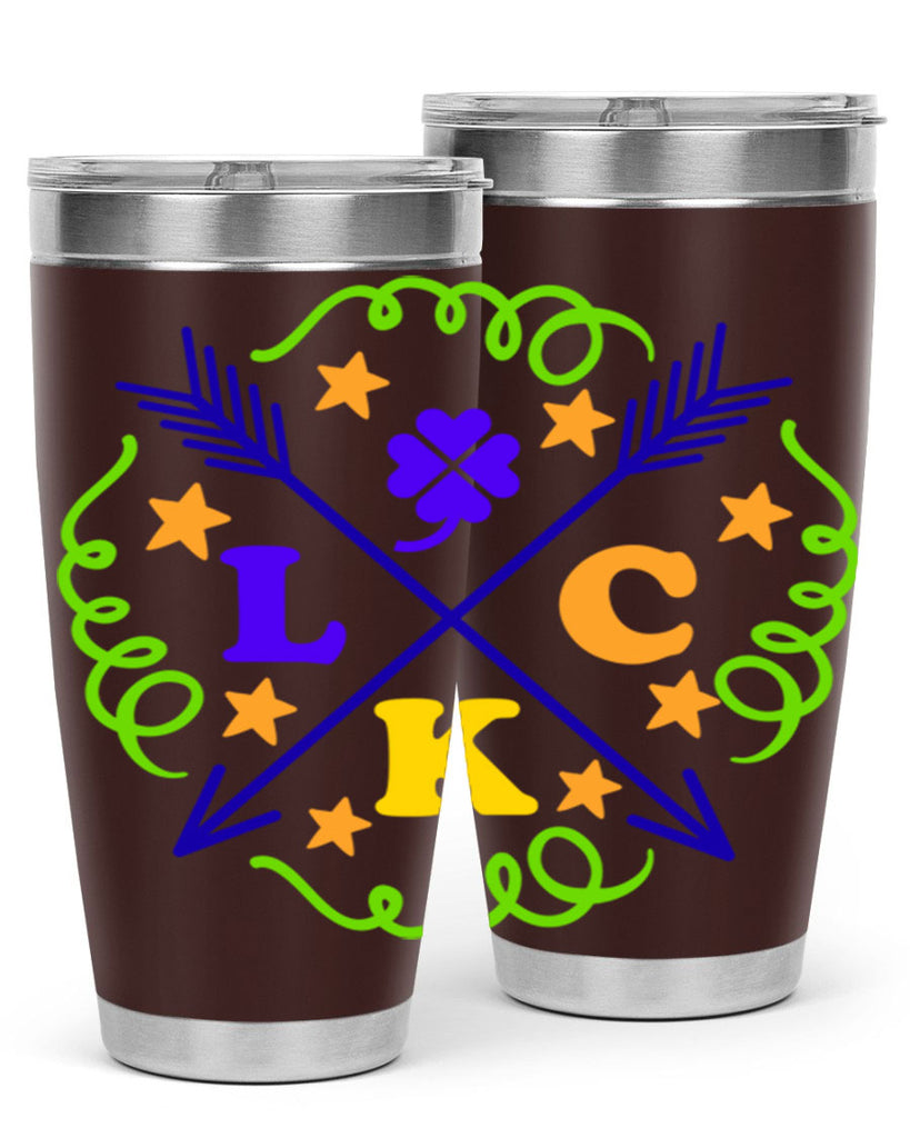 luck 16#- mardi gras- Tumbler