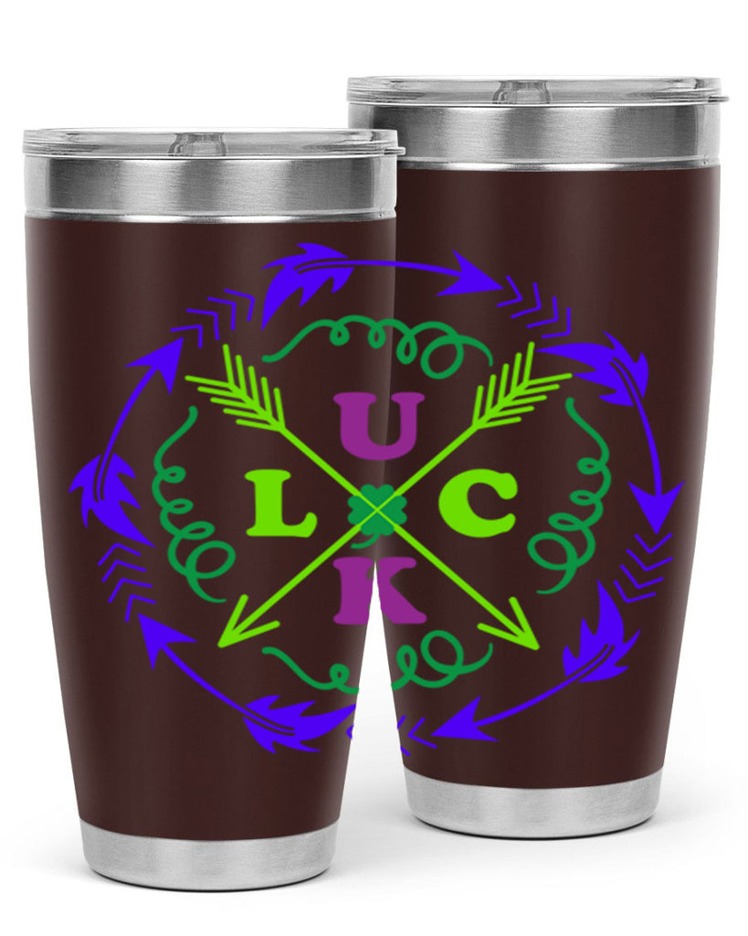 luck 17#- mardi gras- Tumbler