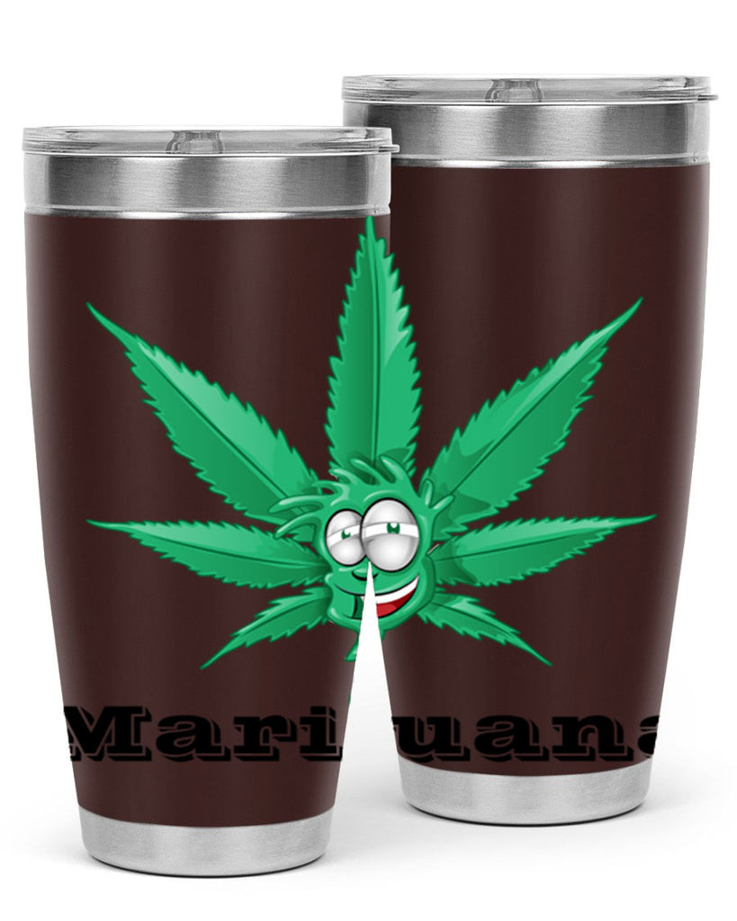 marijuana happy face 199#- marijuana- Tumbler