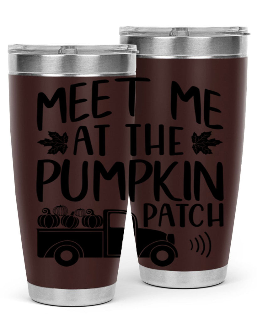 meet me at the pumpkin patch 423#- fall- Tumbler