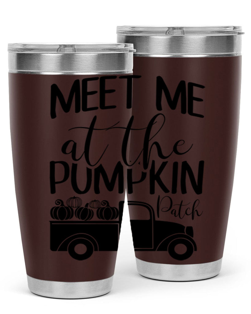 meet me at the pumpkin patch 424#- fall- Tumbler