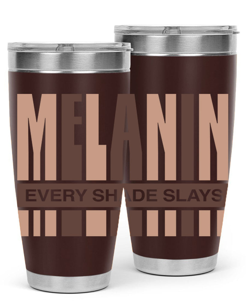 melanin every shade slays 90#- black words phrases- Cotton Tank