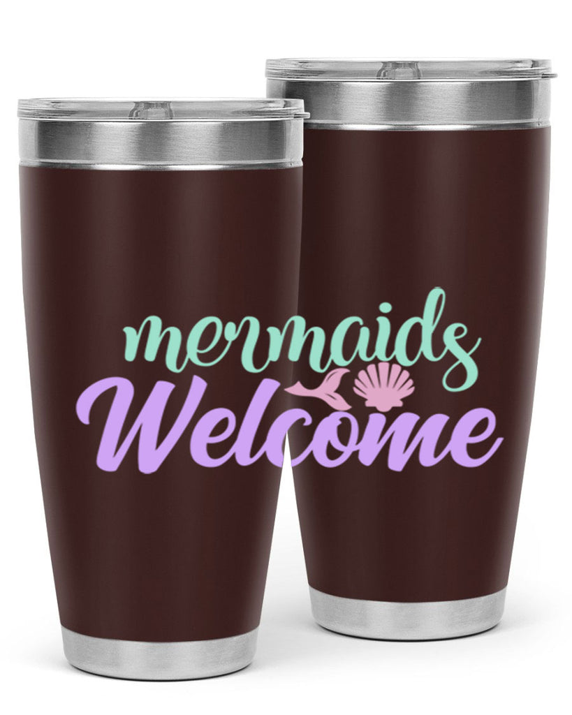 mermaids welcome 6#- mermaid- Tumbler