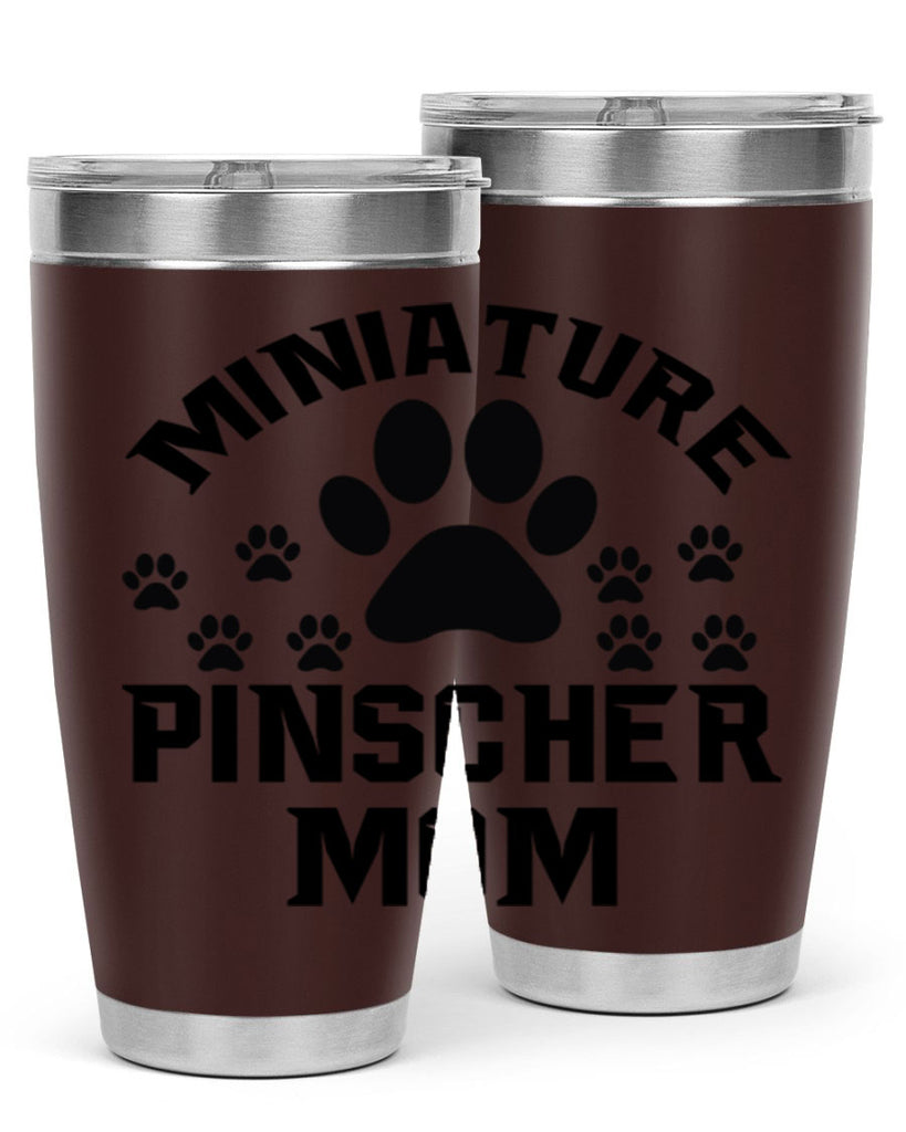 miniature pinscher mom 129#- mom- Tumbler