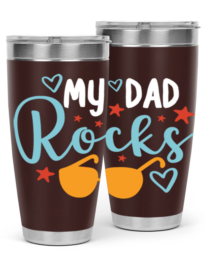 my dad rocks 83#- fathers day- Tumbler