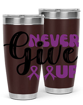 never give up 198#- alzheimers- Tumbler