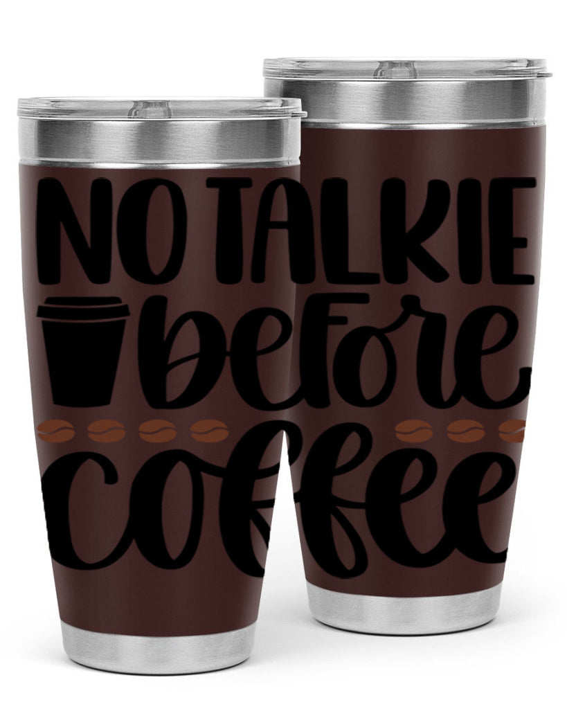 no talkie before coffee 59#- coffee- Tumbler