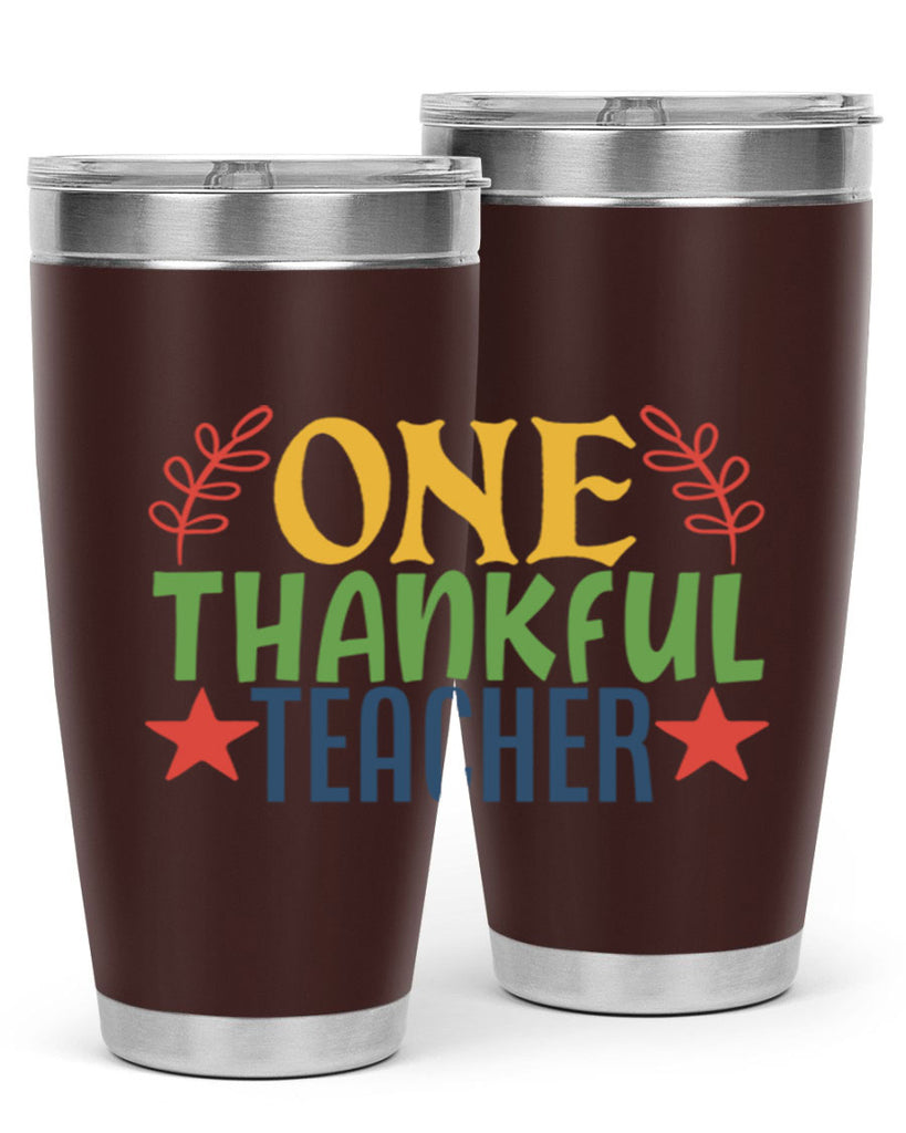 one thankful teacher Style 157#- teacher- tumbler