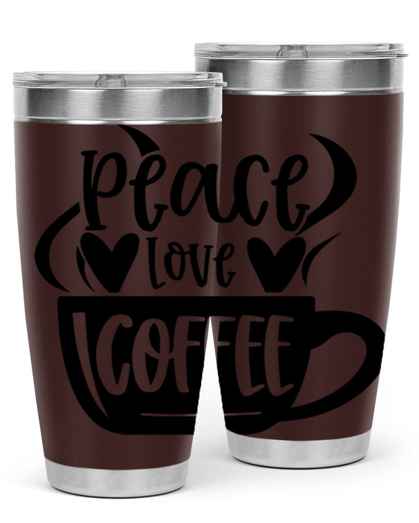 peace love coffee 48#- coffee- Tumbler