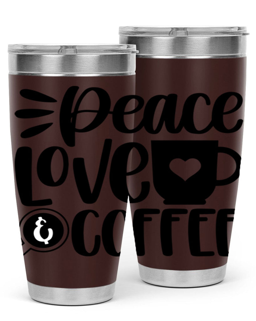 peace love coffee 49#- coffee- Tumbler