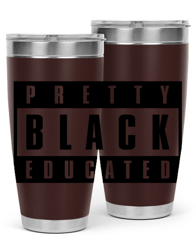 pretty black educated 50#- black words phrases- Cotton Tank