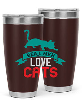 real man love cats o Style 112#- cat- Tumbler