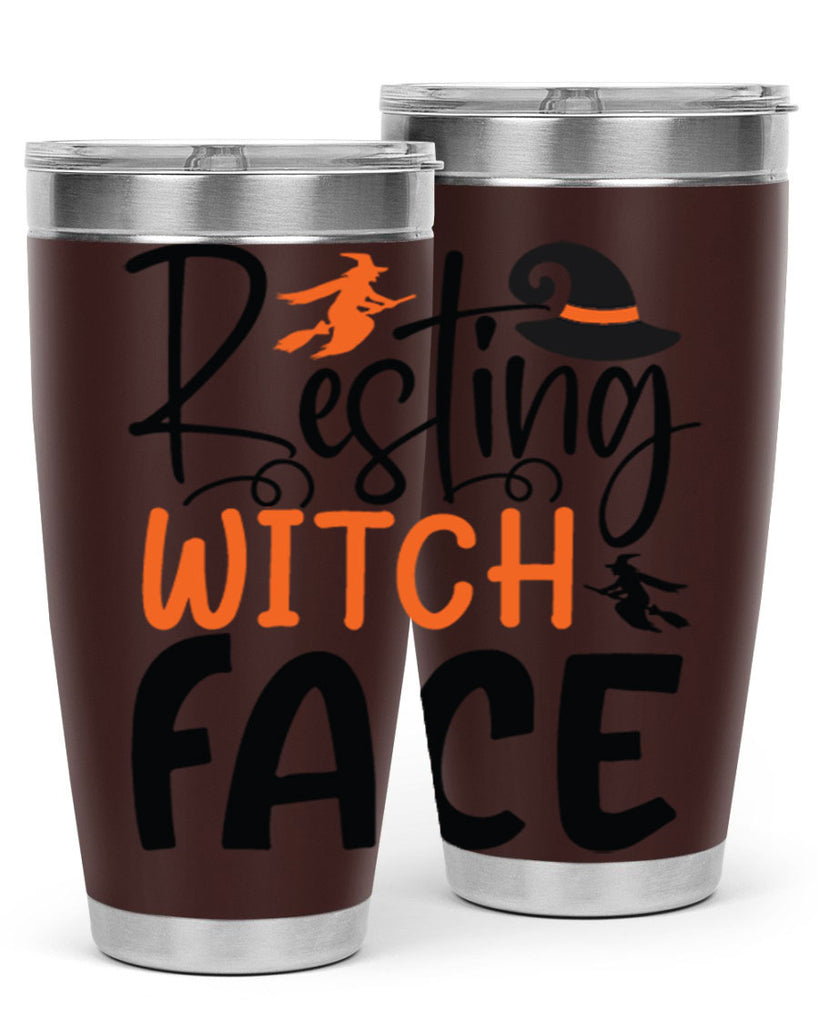 resting witch face 108#- halloween- Tumbler