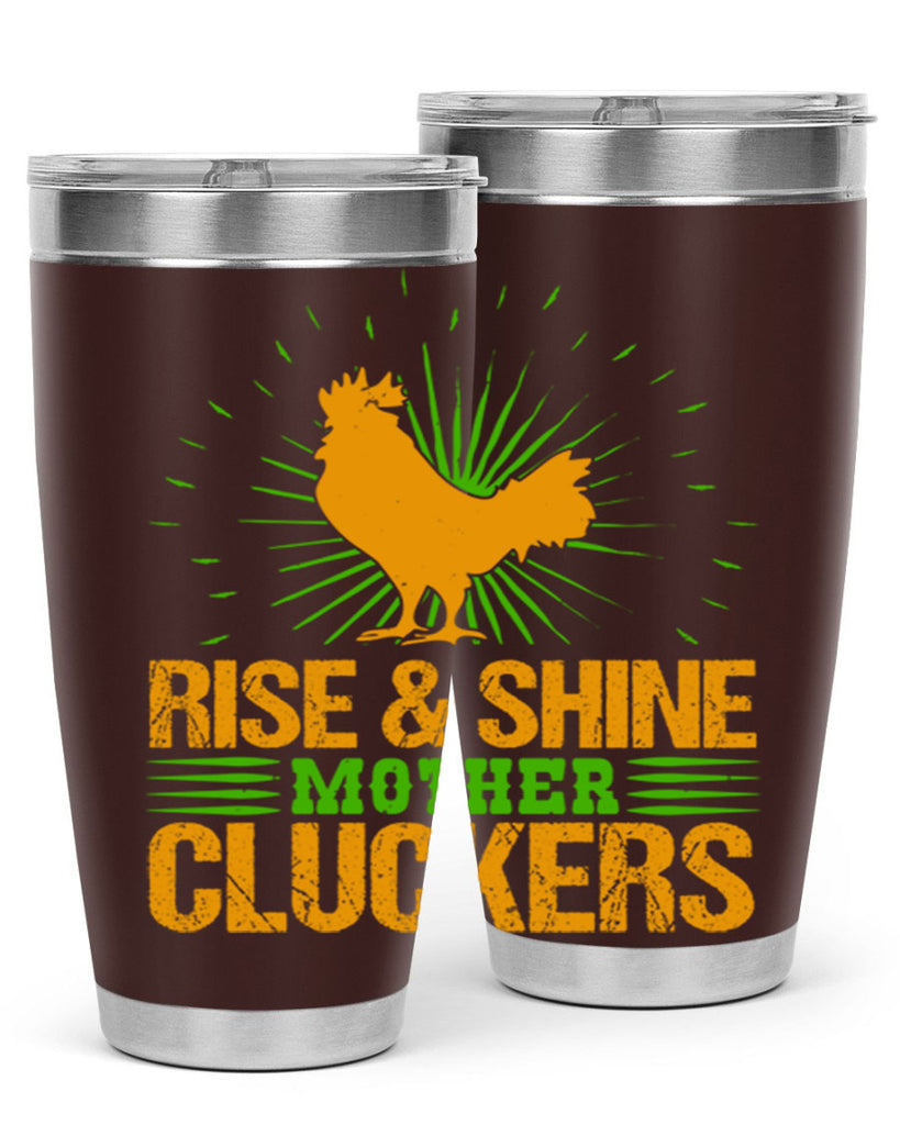 rise and shine mother cluckers 38#- farming and gardening- Tumbler