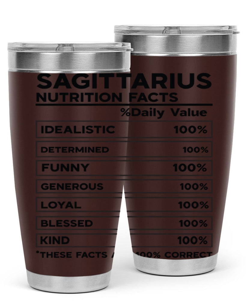 sagittarius Nutrition Facts 400#- zodiac- Tumbler