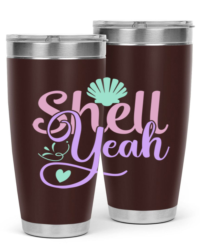 shell yeah 7#- mermaid- Tumbler