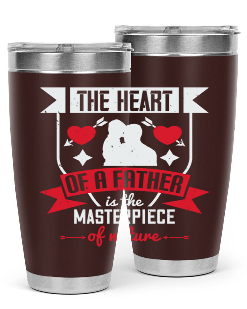 the heart of a father 159#- fathers day- Tumbler