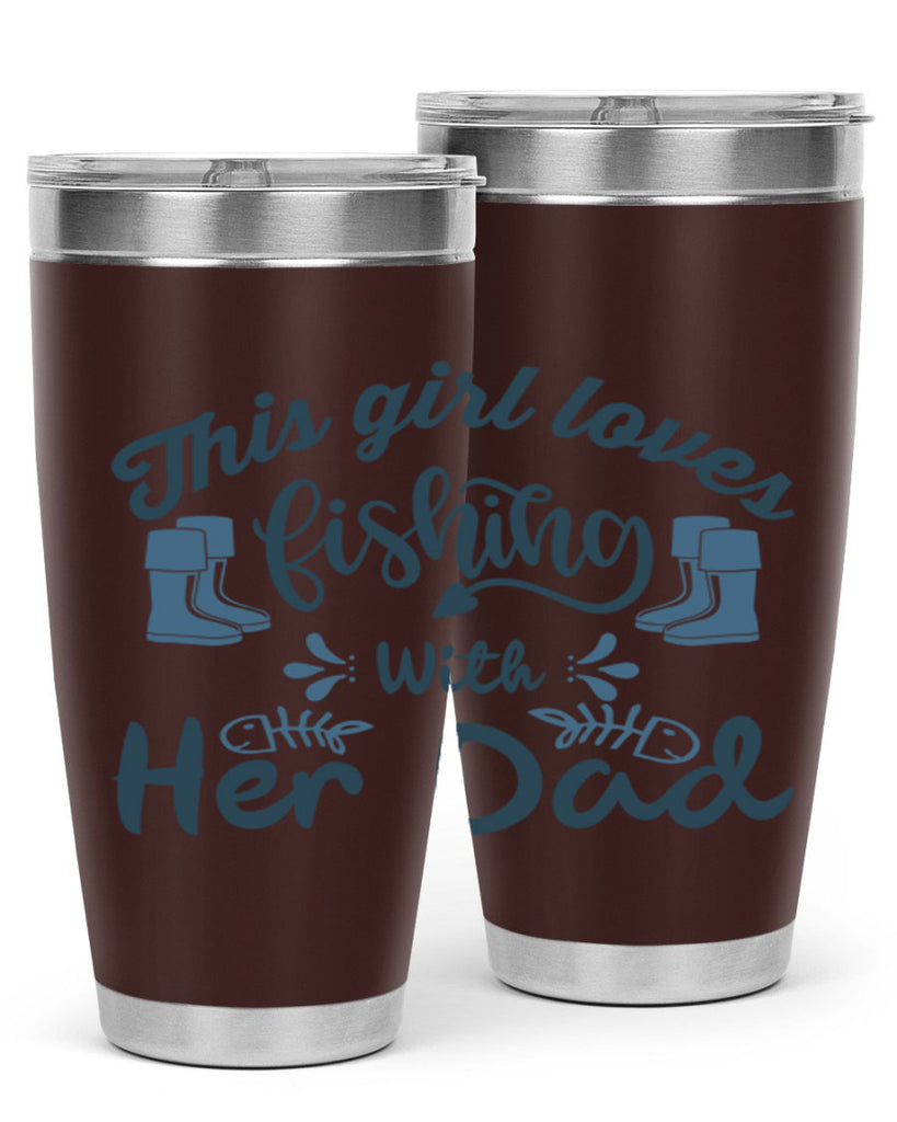 this girl loves fishing 19#- fishing- Tumbler