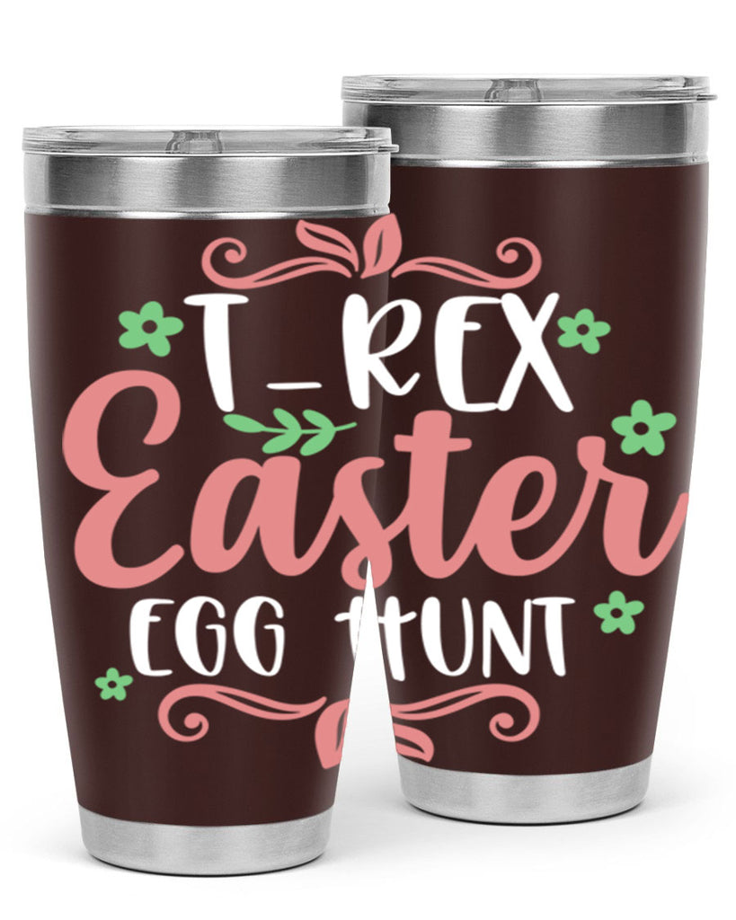 trex easter egg hunt 6#- easter- Tumbler