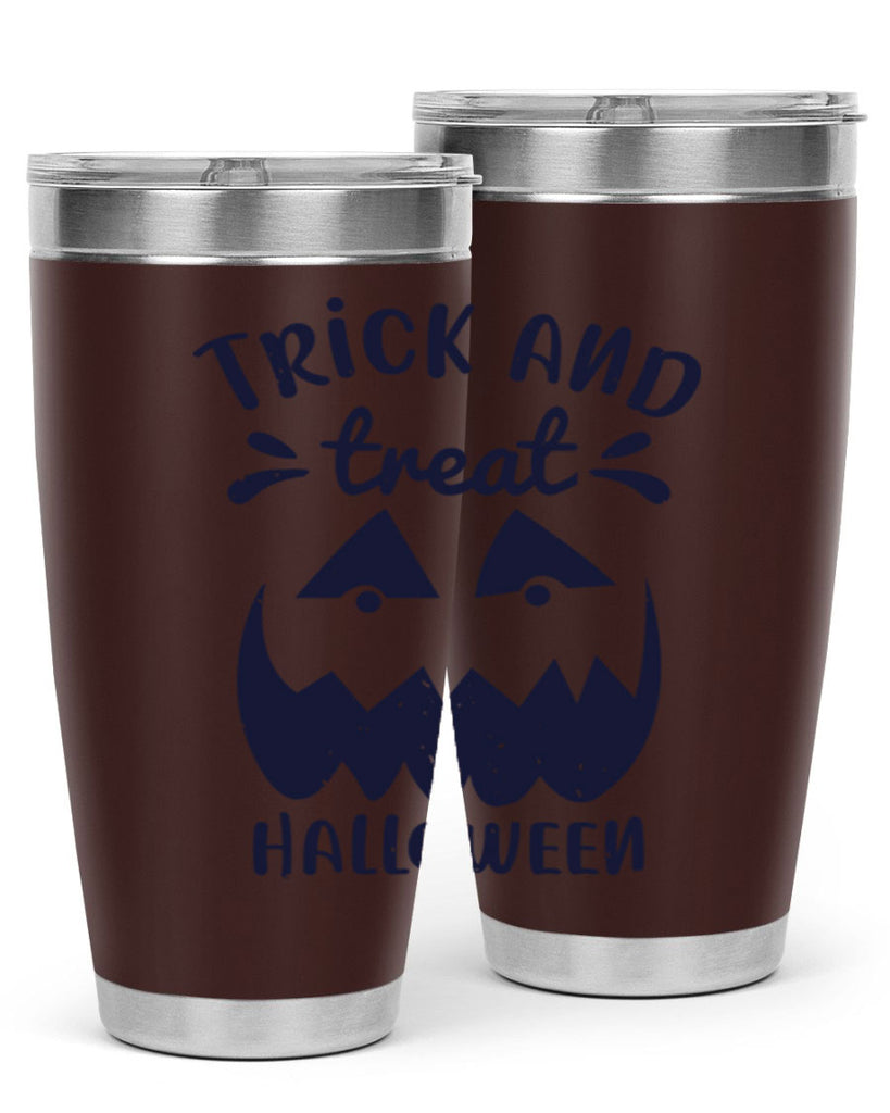 trick and treat halloween 126#- halloween- Tumbler