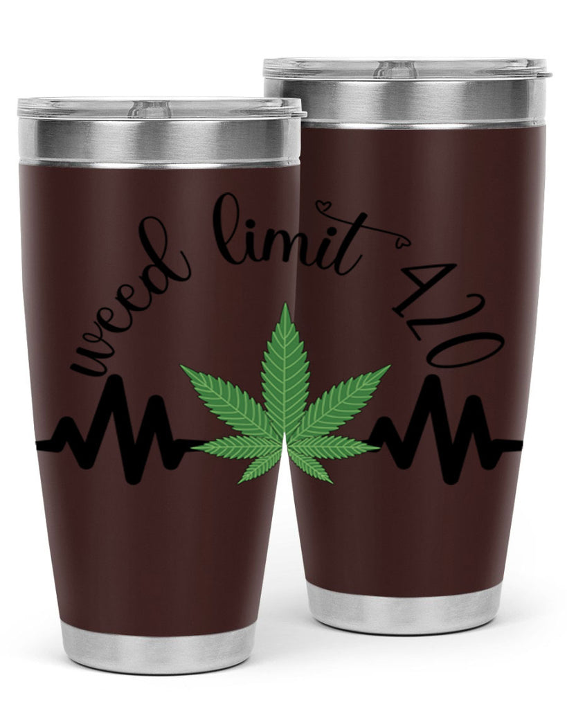 weed limit 420 cannabis heartbeat 292#- marijuana- Tumbler