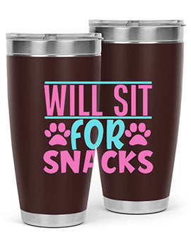 will sit for snacks Style 57#- dog- Tumbler