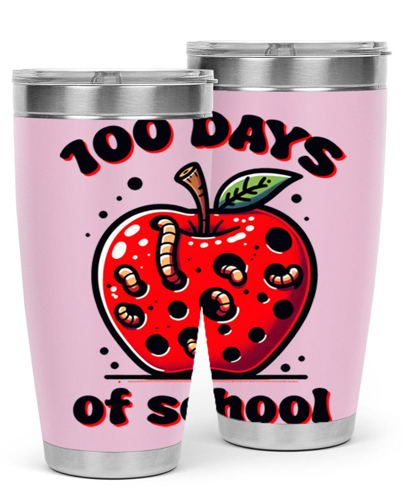 100 Days of School Apple 31#- 100 days of school- Tumbler