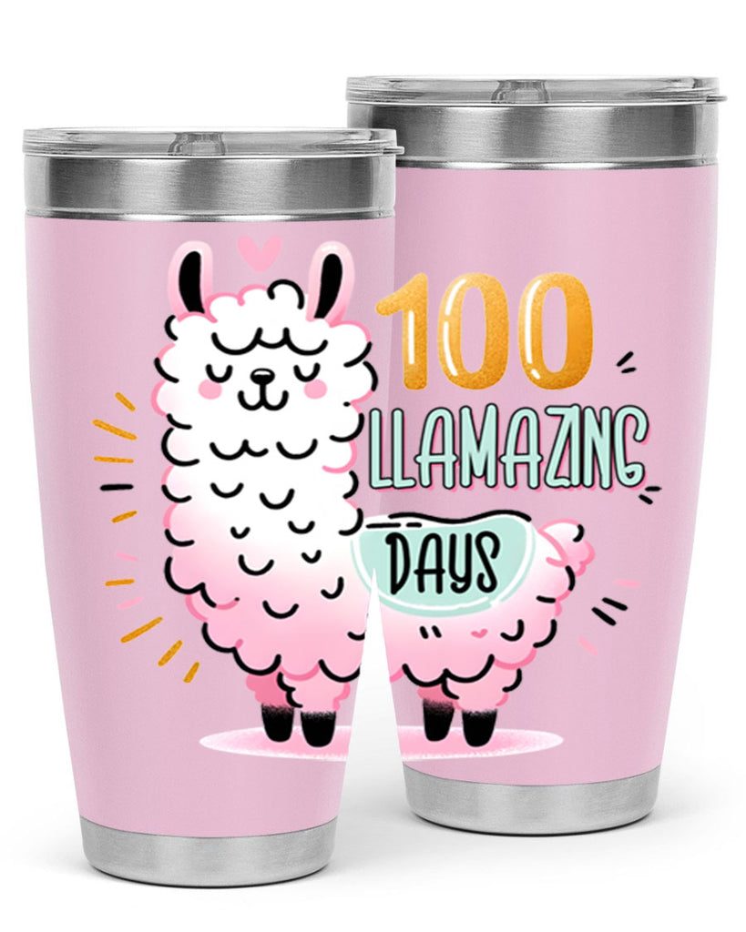 100th Day of School Llama 39#- 100 days of school- Tumbler