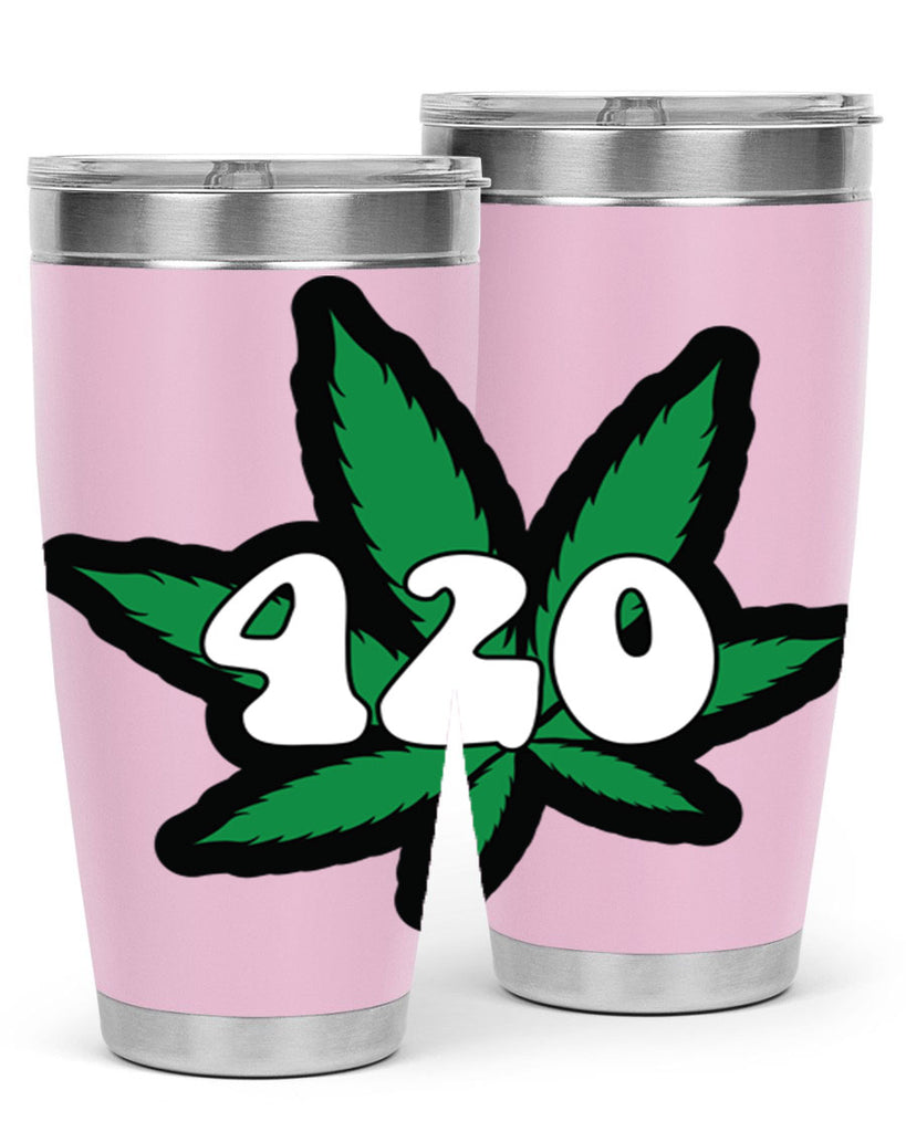 420 4#- marijuana- Tumbler