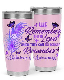 AlzheimerS Awareness Remember Love 19#- alzheimers- Tumbler