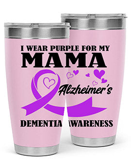 Alzheimers And Dementia I Wear Purple For My Warrior Mama 21#- alzheimers- Cotton Tank