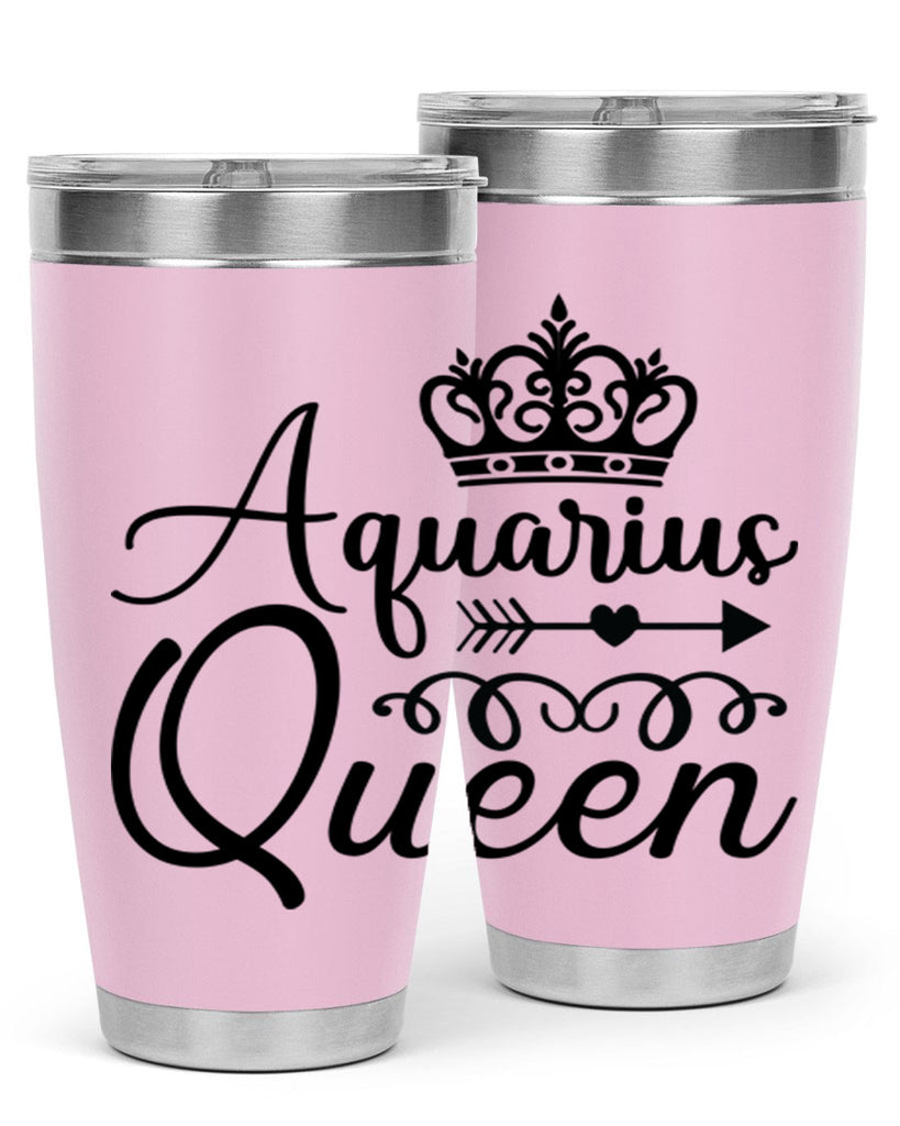 Aquarius queen 74#- zodiac- Tumbler