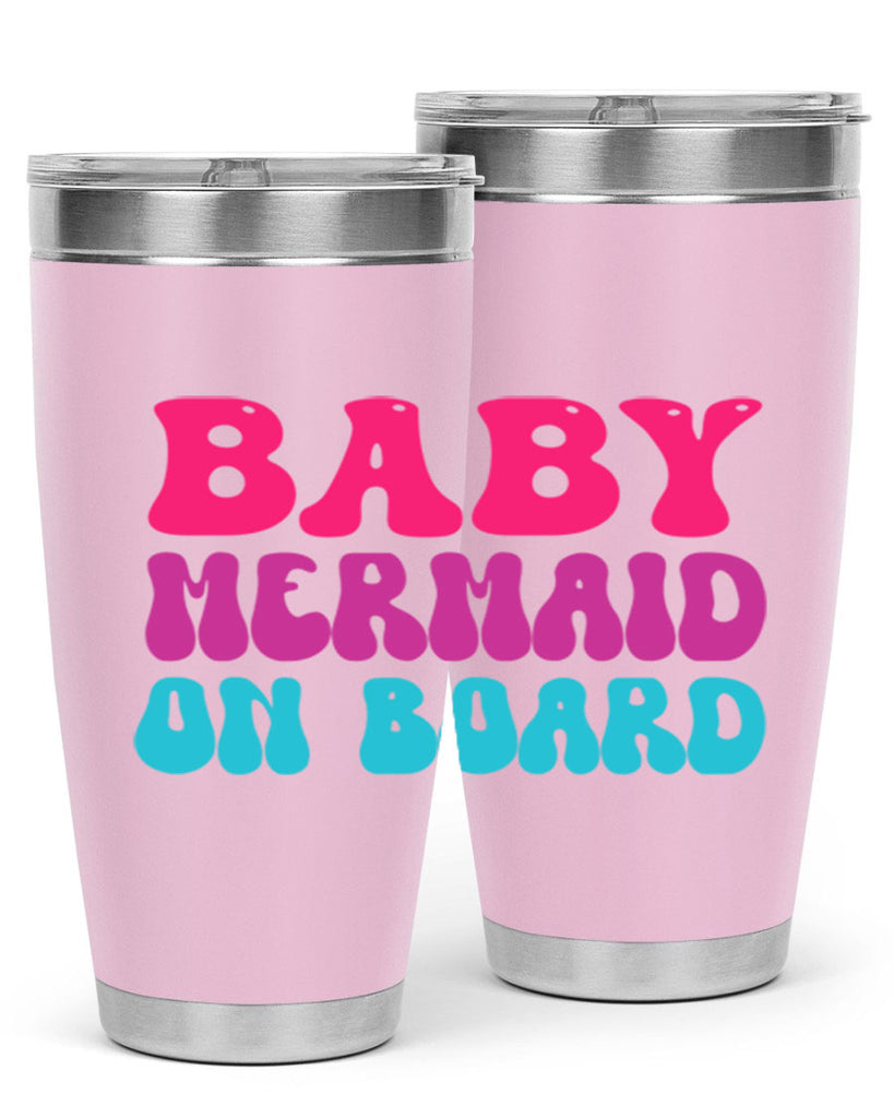 Baby Mermaid On Board 19#- mermaid- Tumbler