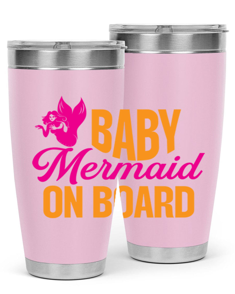 Baby Mermaid On Board 22#- mermaid- Tumbler